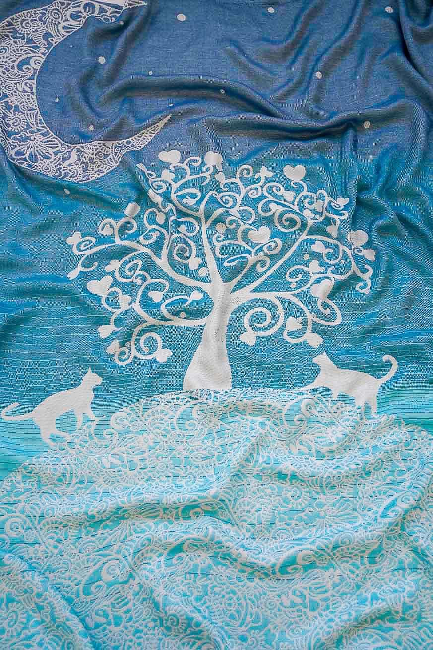 Cuddly कपड़ा/दुपट्टा रहस्यवादी चंद्रमा बिल्लियाँ